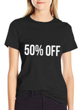 50% Off Black T-Shirt