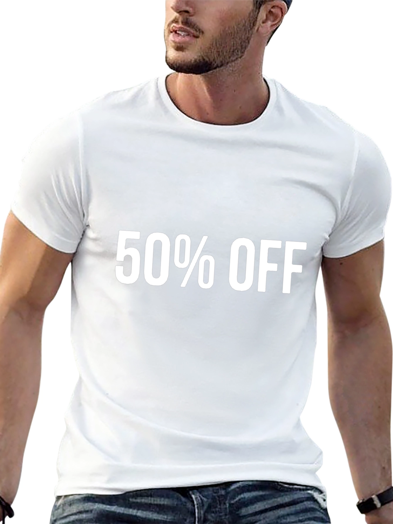 50% Off Black T-Shirt
