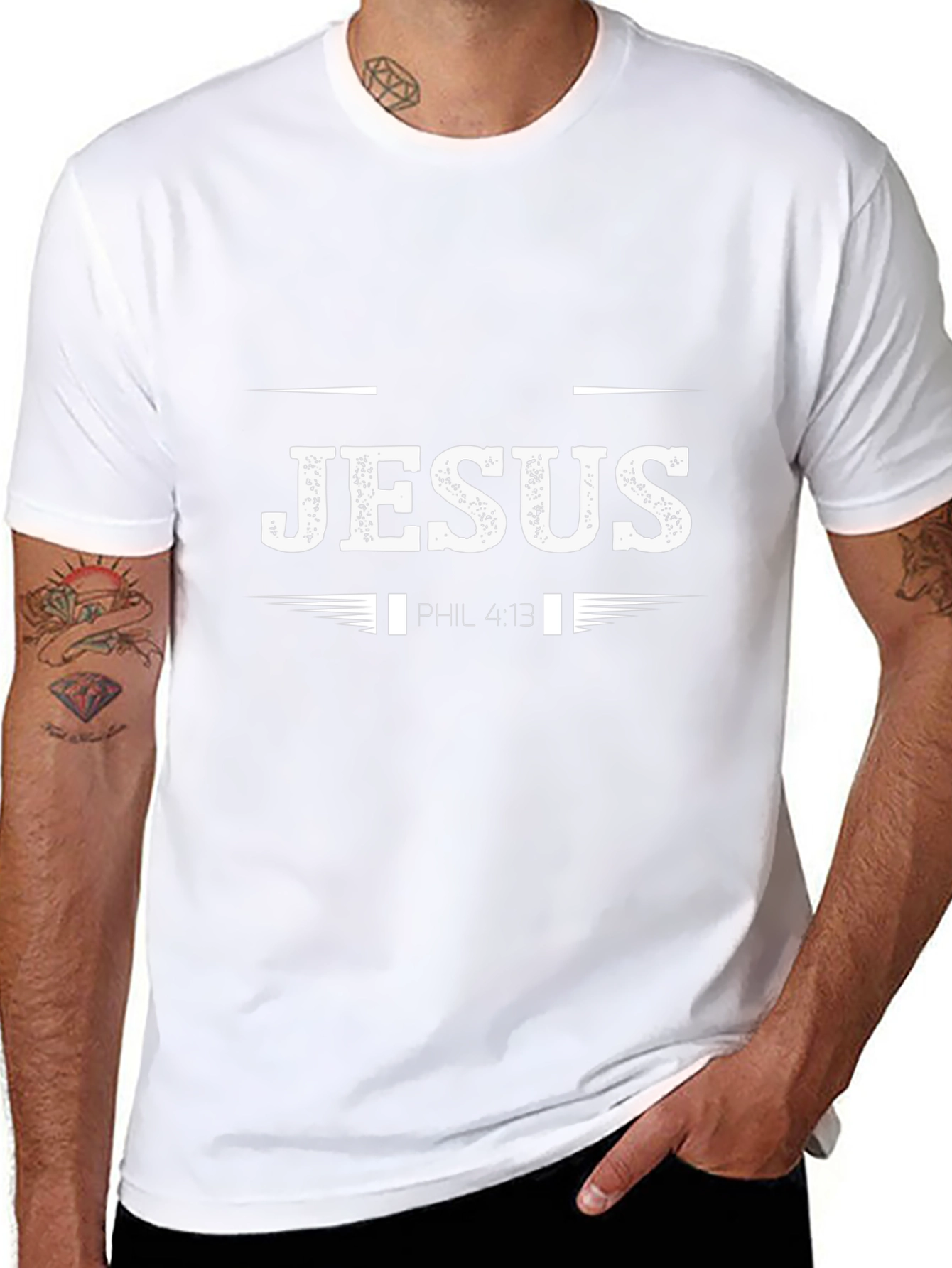 Jesus Phil 4:13 Graphic T-Shirt