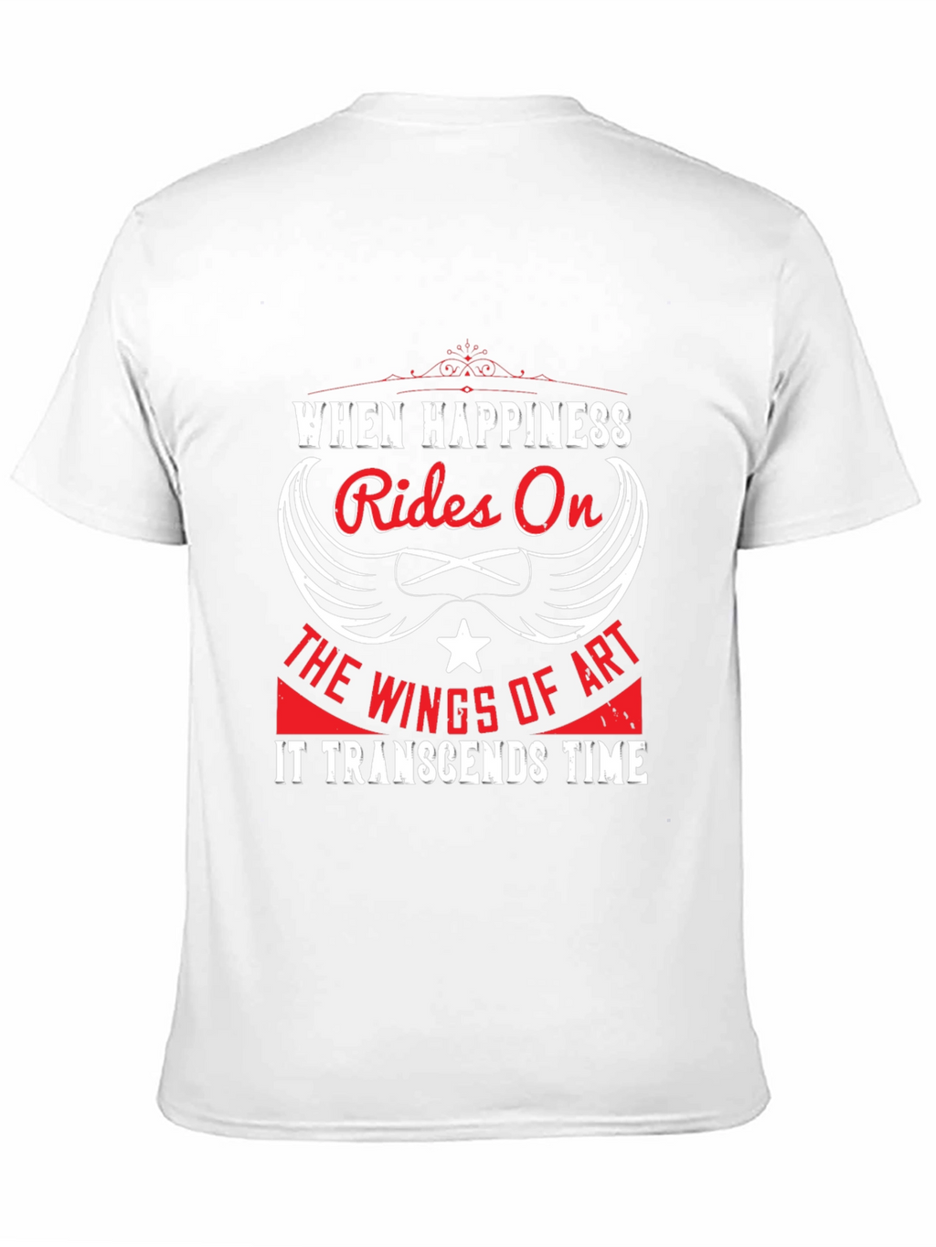 Happiness Rides On Wings of Art Graphic Tee