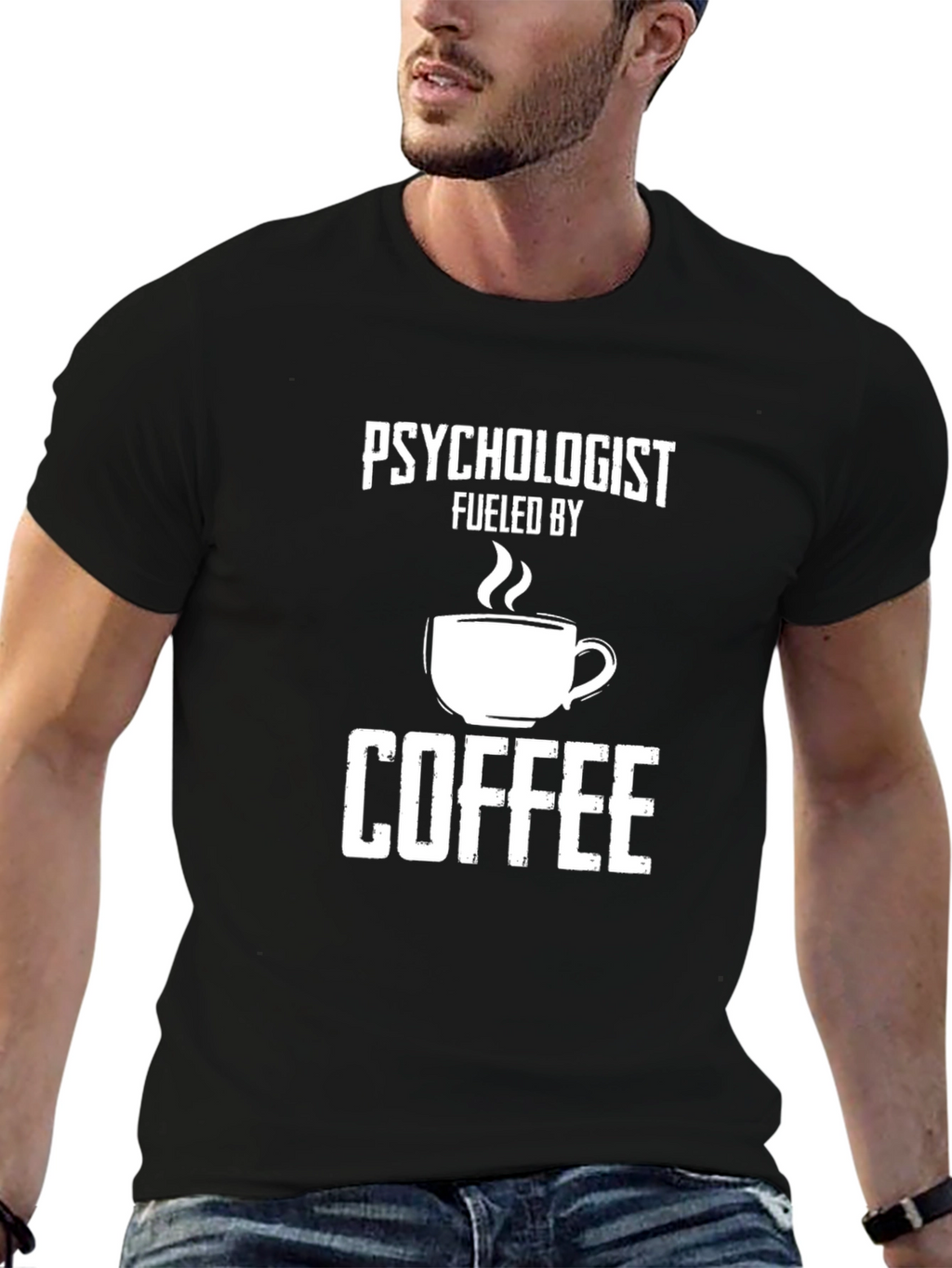 Psychologist Fueled By Coffee Graphic Tee