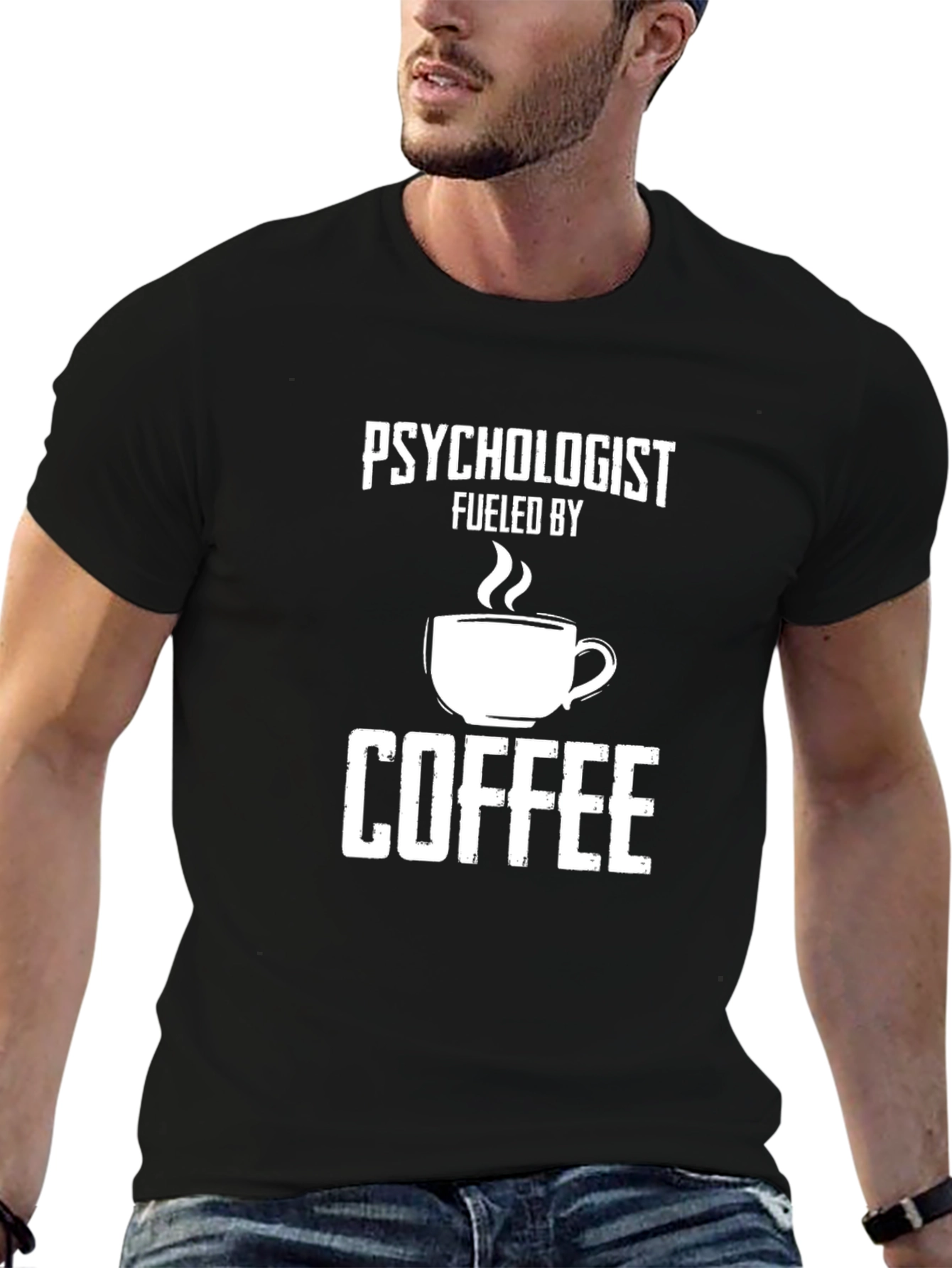 Psychologist Fueled By Coffee Graphic Tee