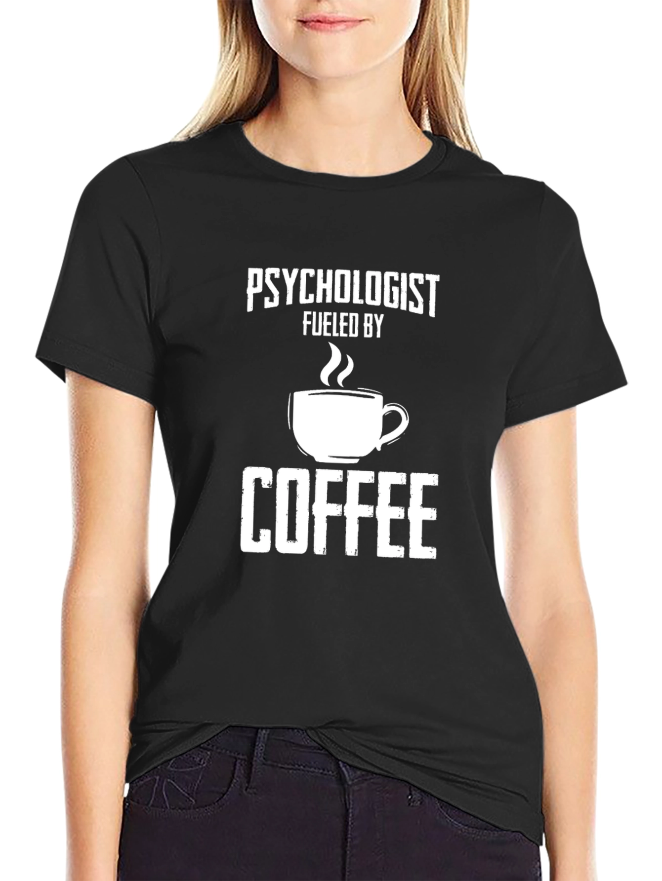 Psychologist Fueled By Coffee Graphic Tee