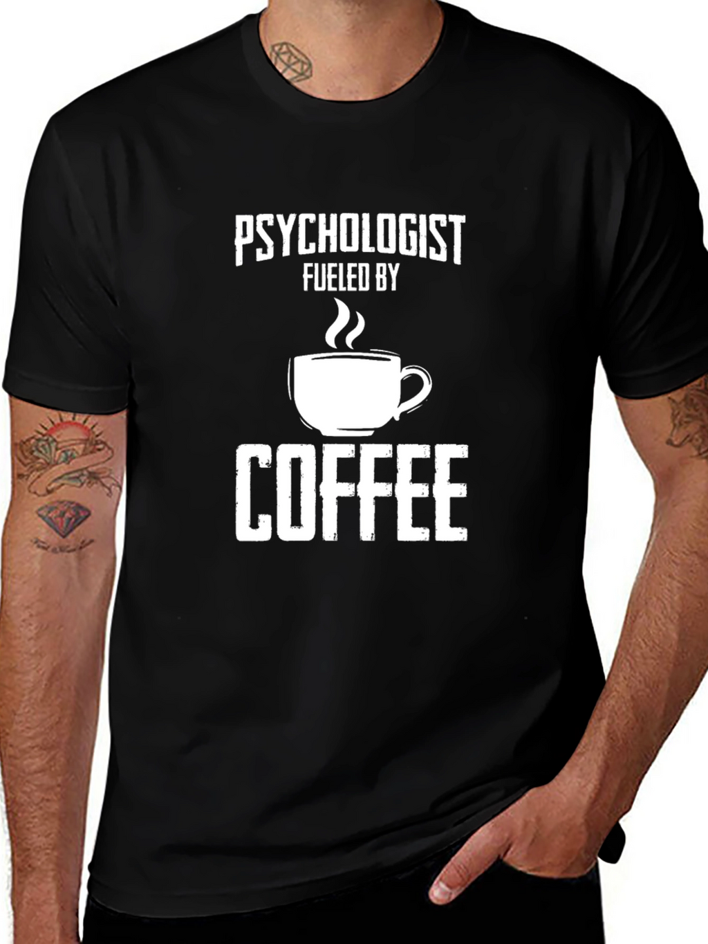 Psychologist Fueled By Coffee Graphic Tee