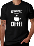 Psychologist Fueled By Coffee Graphic Tee