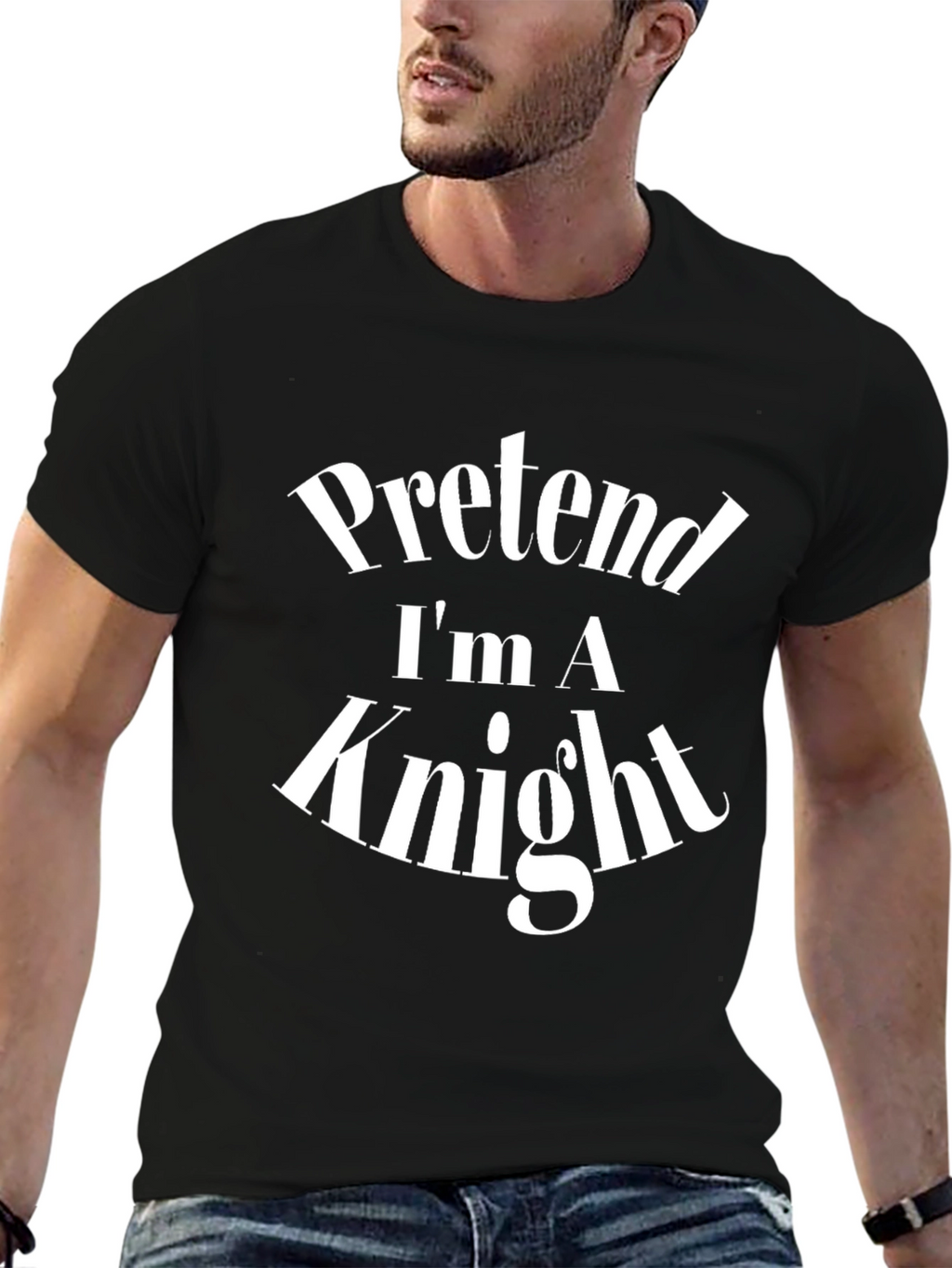 Pretend Im A Knight Funny Costume T-Shirt