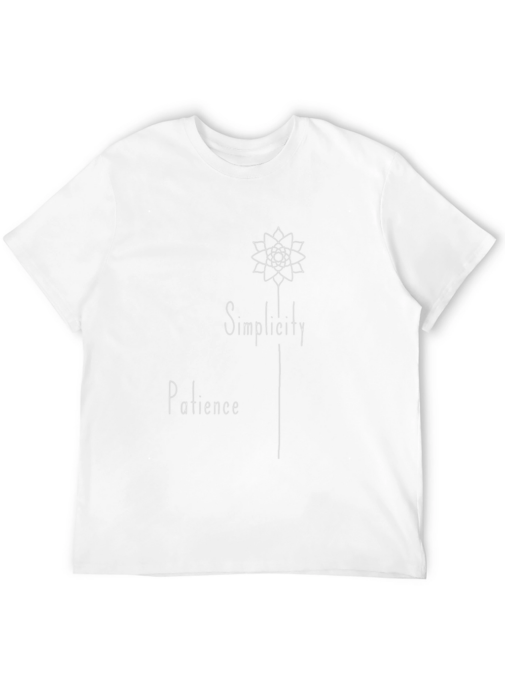 Simplicity Patience Graphic Tee - Black Cotton