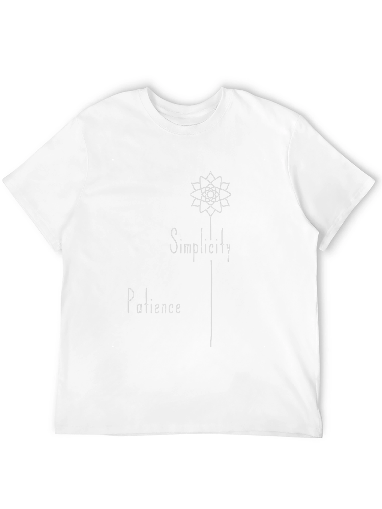 Simplicity Patience Graphic Tee - Black Cotton