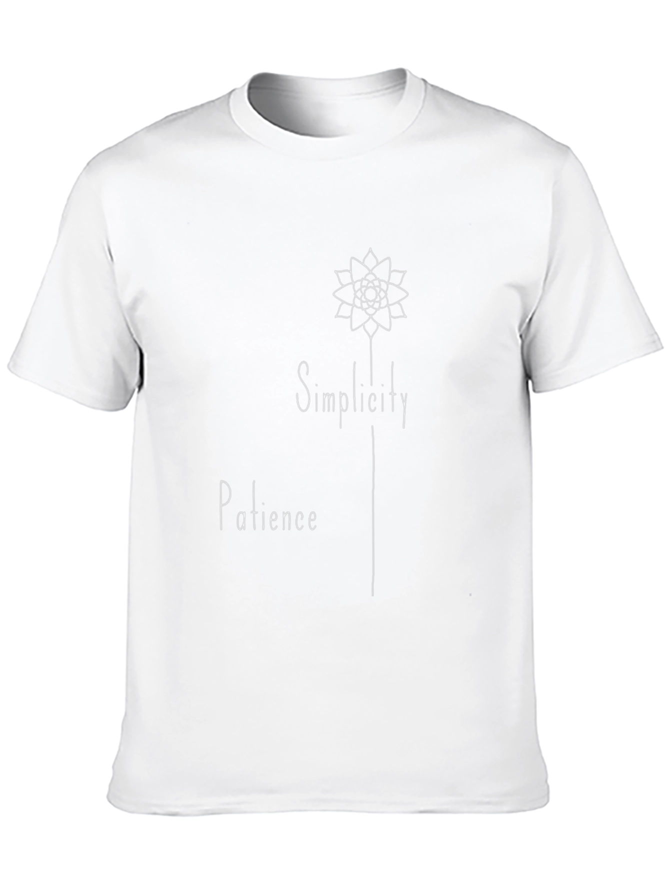 Simplicity Patience Graphic Tee - Black Cotton