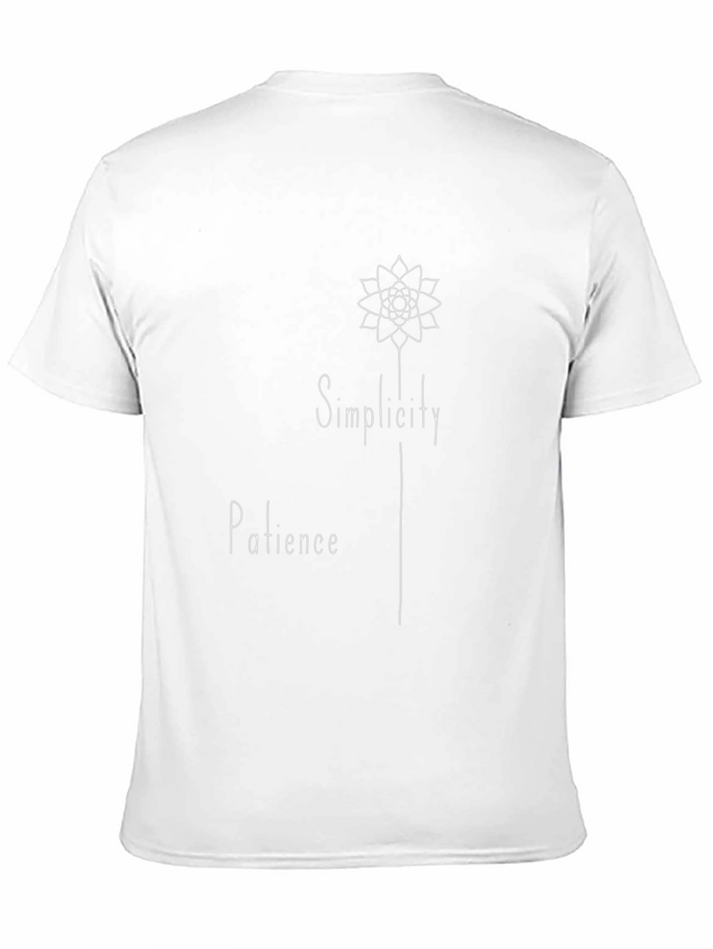 Simplicity Patience Graphic Tee - Black Cotton