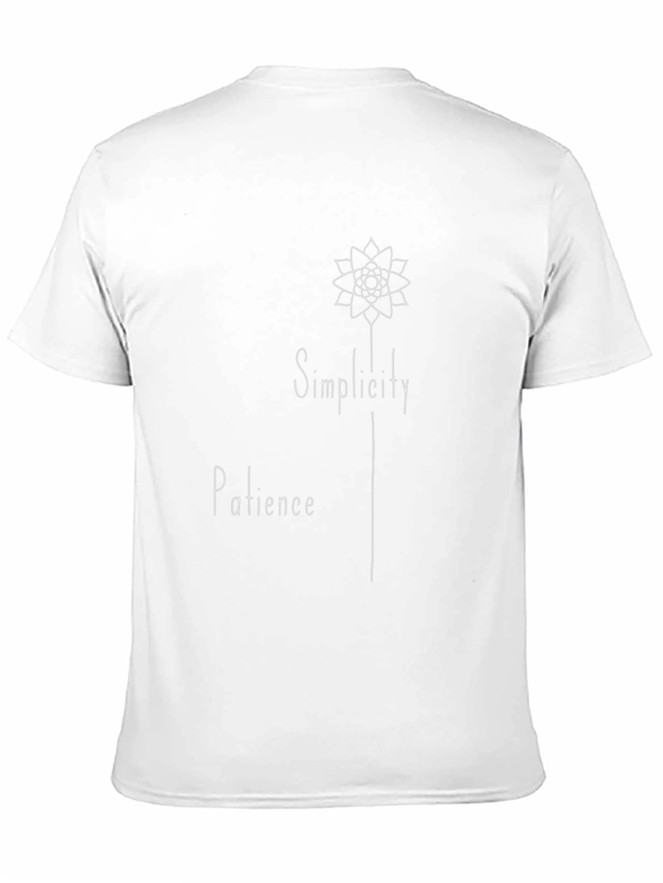 Simplicity Patience Graphic Tee - Black Cotton