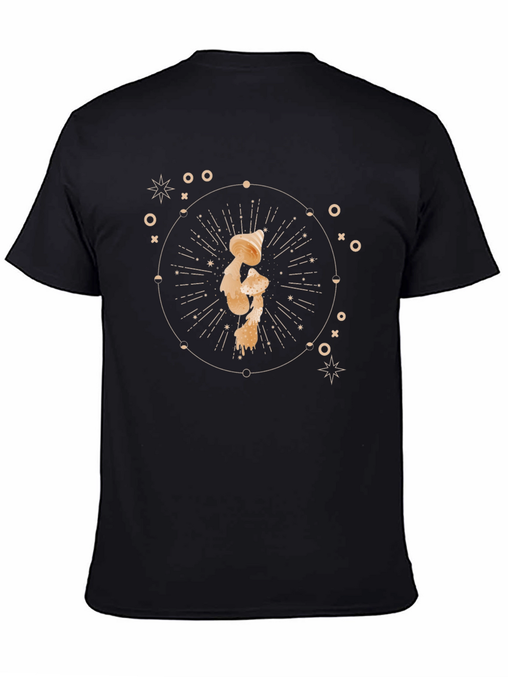 Mystic Mushroom Graphic Tee - Mens Black T-Shirt