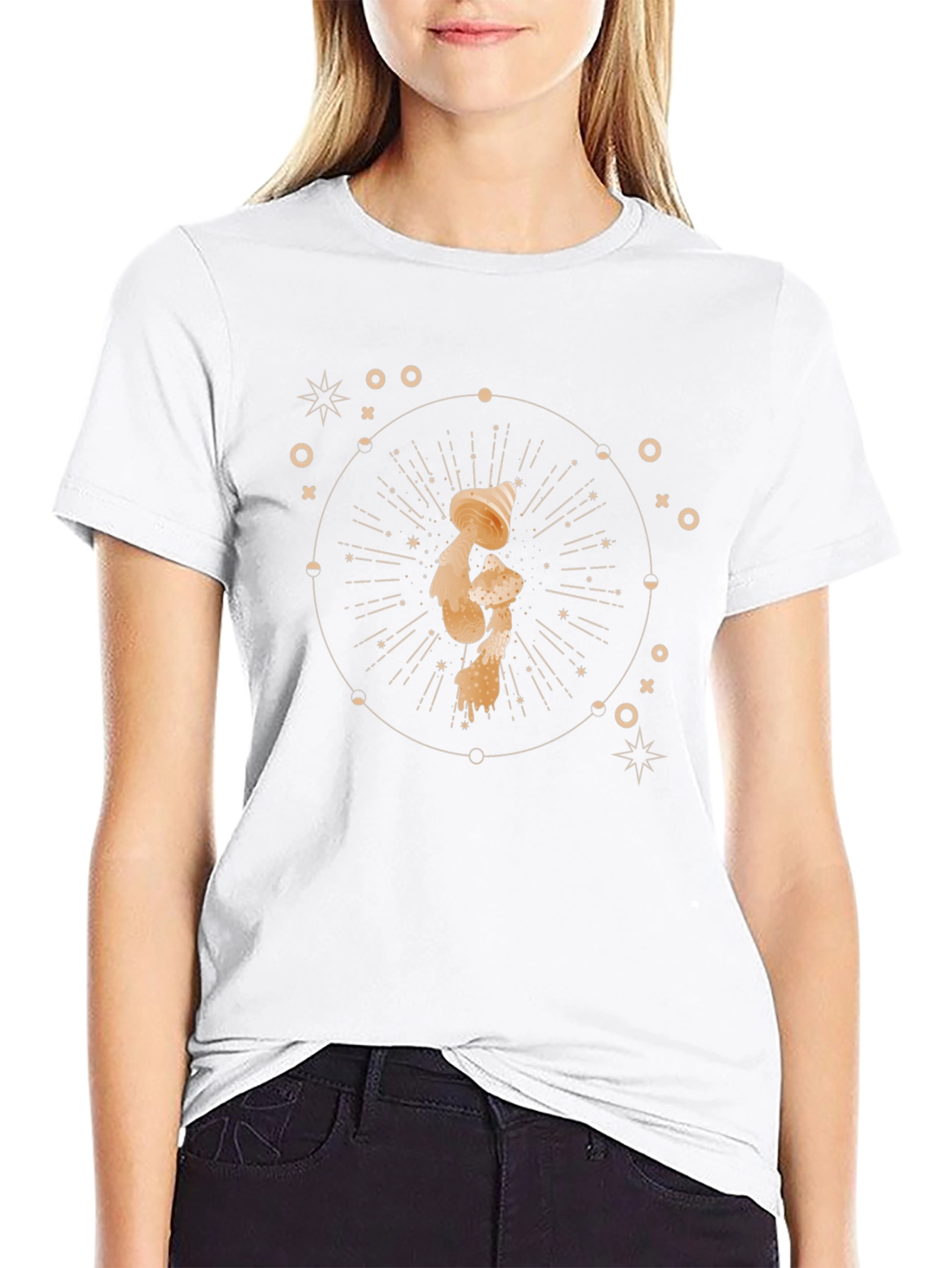 Mystic Mushroom Graphic Tee - Mens Black T-Shirt
