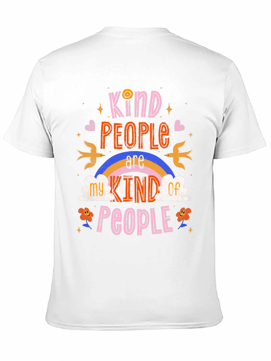 Kind People Graphic Tee - Black Cotton Shirt