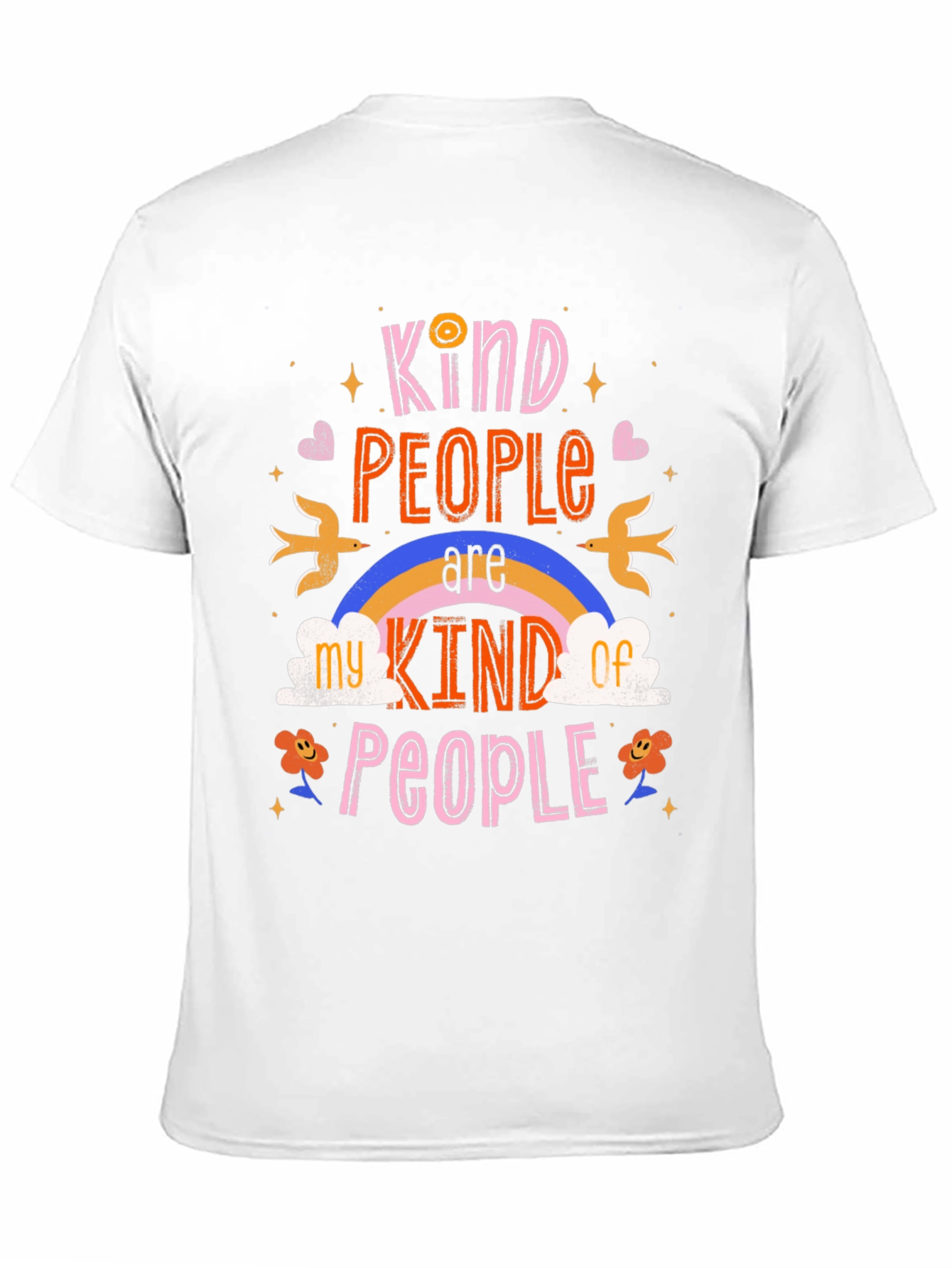 Kind People Graphic Tee - Black Cotton Shirt