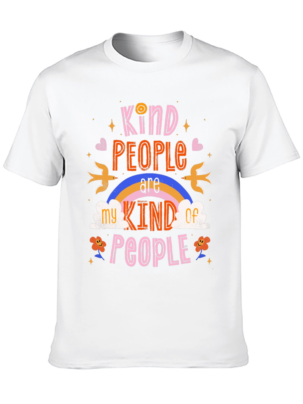 Kind People Graphic Tee - Black Cotton Shirt