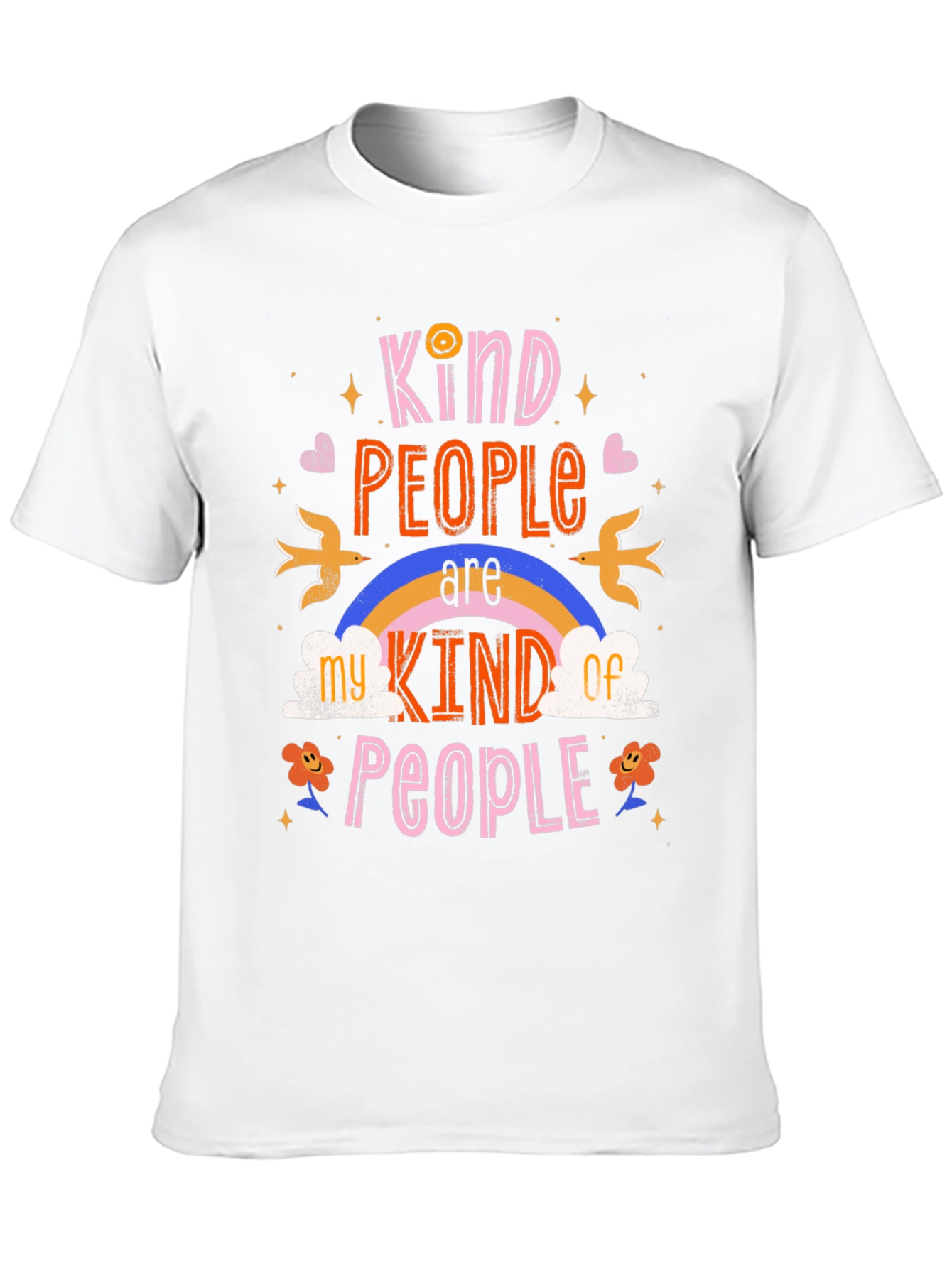 Kind People Graphic Tee - Black Cotton Shirt