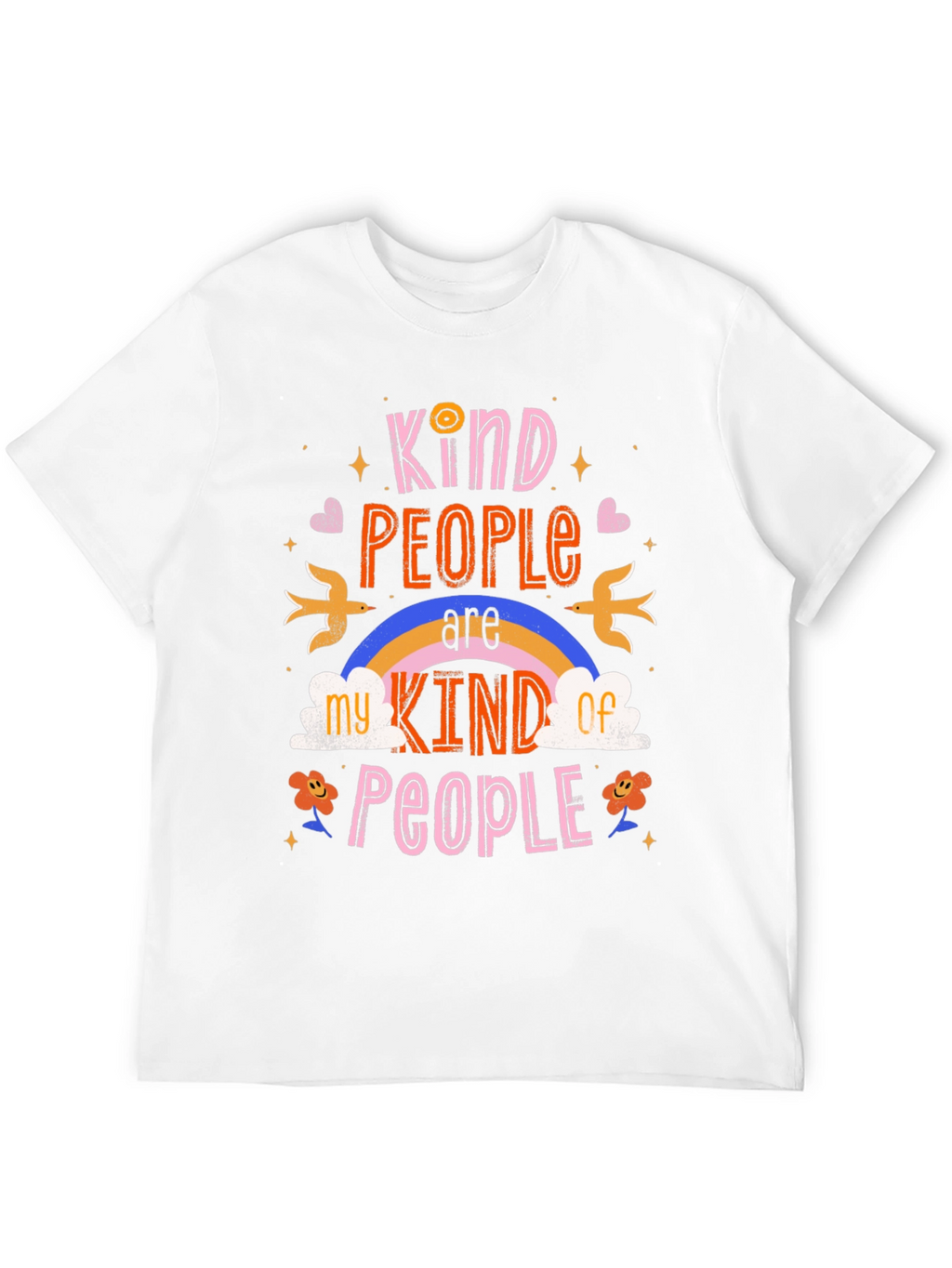 Kind People Graphic Tee - Black Cotton Shirt