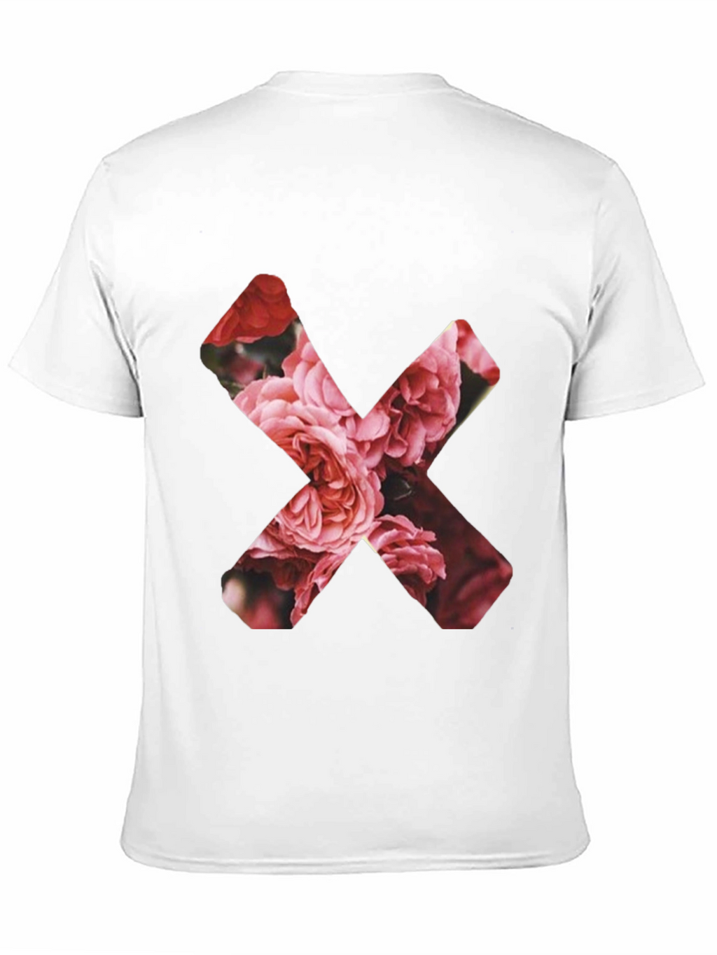 Floral X Graphic Black T-Shirt