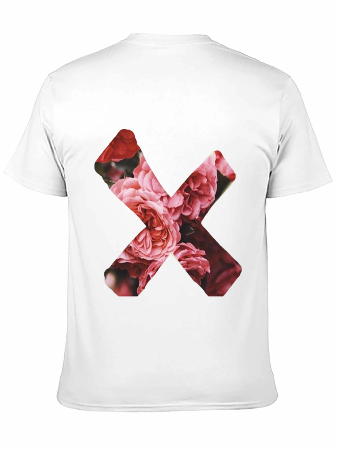 Floral X Graphic Black T-Shirt