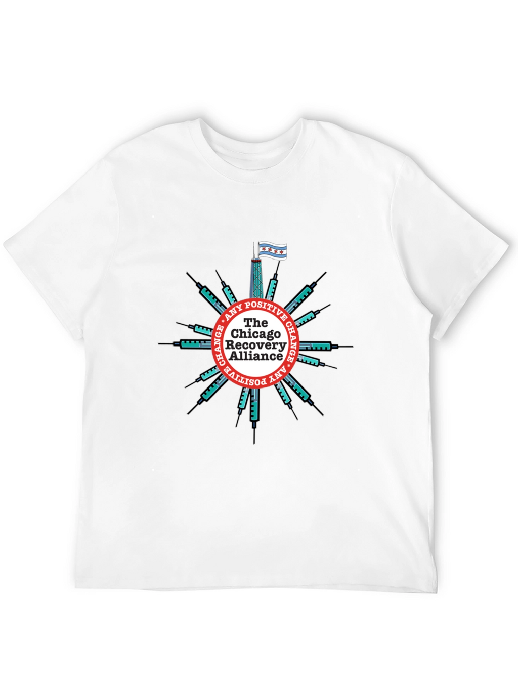 Chicago Recovery Alliance T-Shirt - Positive Change Advocate Tee