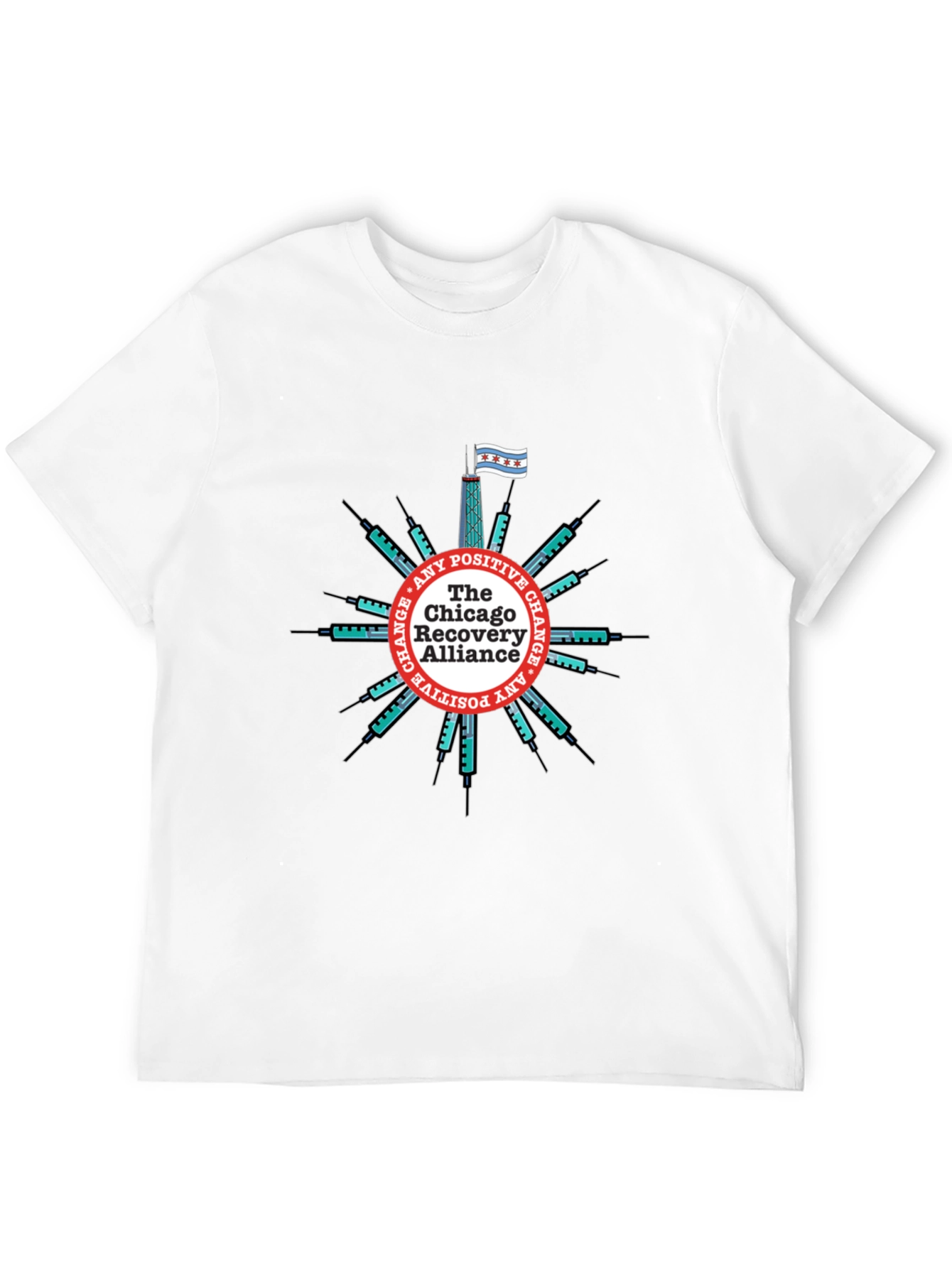 Chicago Recovery Alliance T-Shirt - Positive Change Advocate Tee