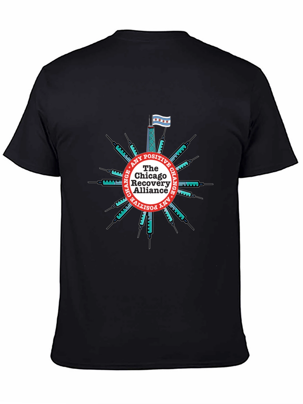 Chicago Recovery Alliance T-Shirt - Positive Change Advocate Tee