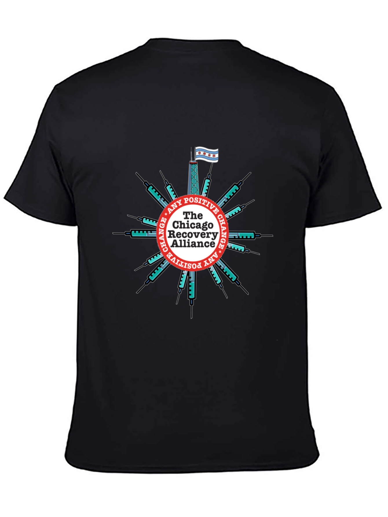 Chicago Recovery Alliance T-Shirt - Positive Change Advocate Tee