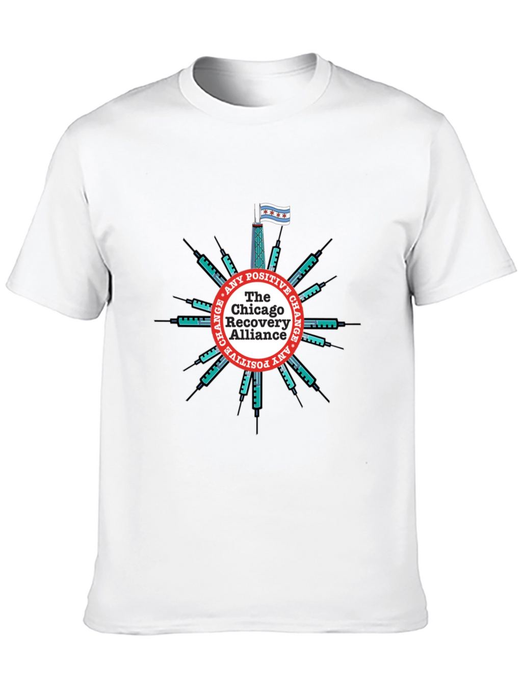 Chicago Recovery Alliance T-Shirt - Positive Change Advocate Tee