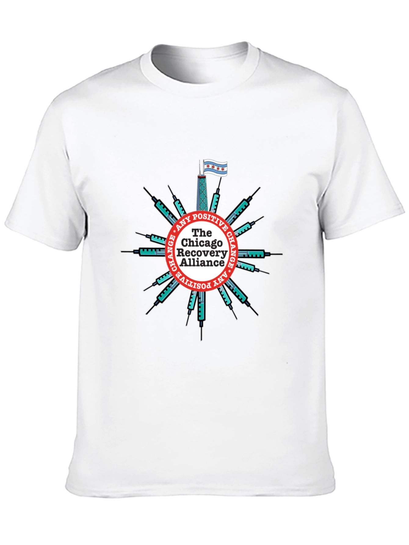 Chicago Recovery Alliance T-Shirt - Positive Change Advocate Tee