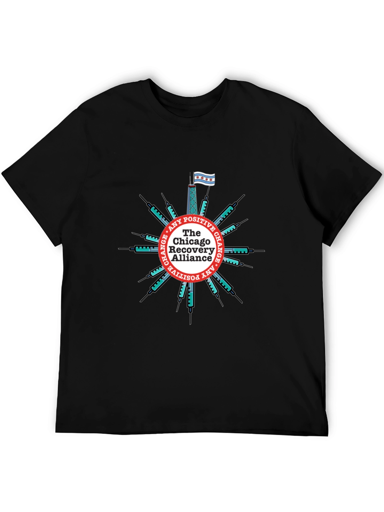 Chicago Recovery Alliance T-Shirt - Positive Change Advocate Tee