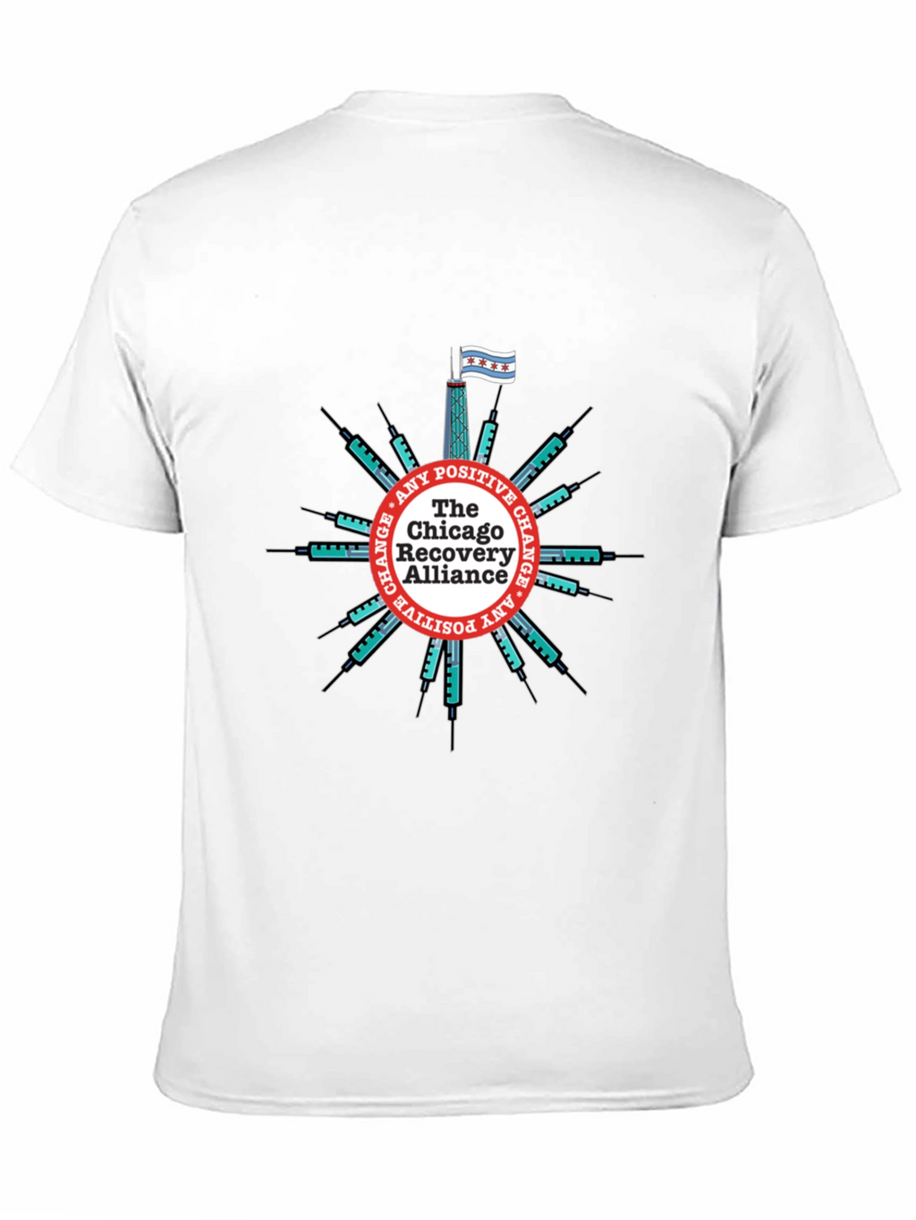 Chicago Recovery Alliance T-Shirt - Positive Change Advocate Tee