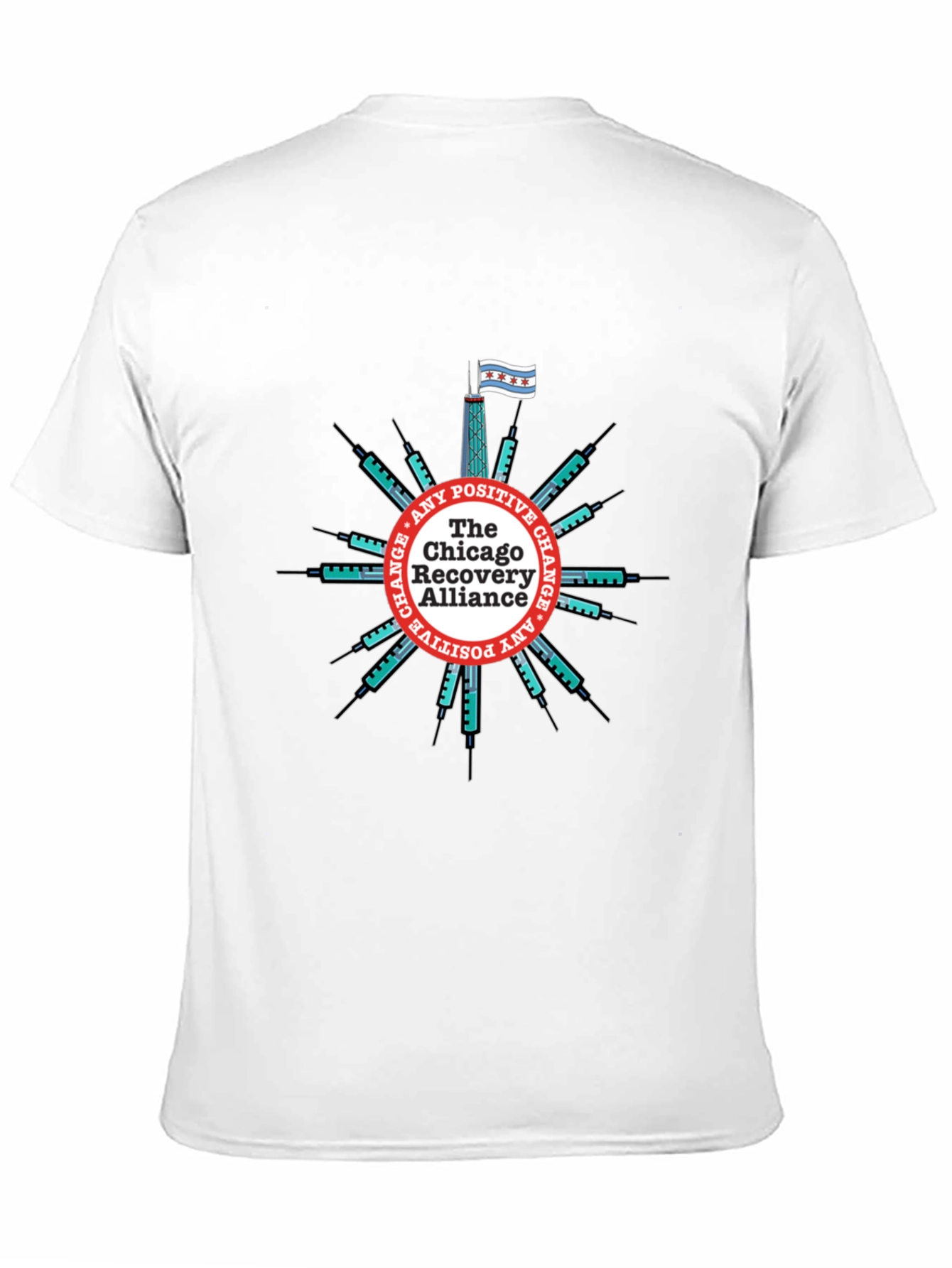 Chicago Recovery Alliance T-Shirt - Positive Change Advocate Tee