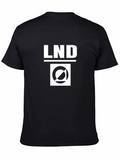 LND Graphic Tee - Black Cotton Blend Comfort