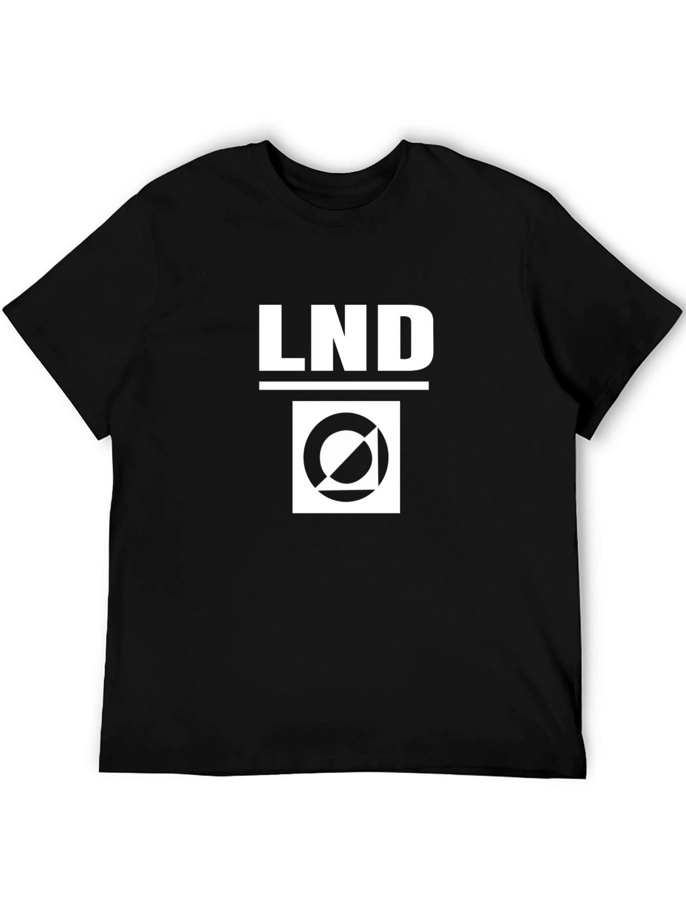 LND Graphic Tee - Black Cotton Blend Comfort