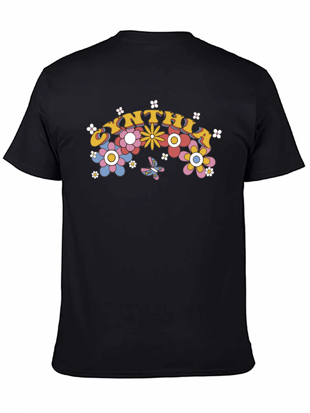 Cynthia Floral Graphic T-Shirt Retro Style