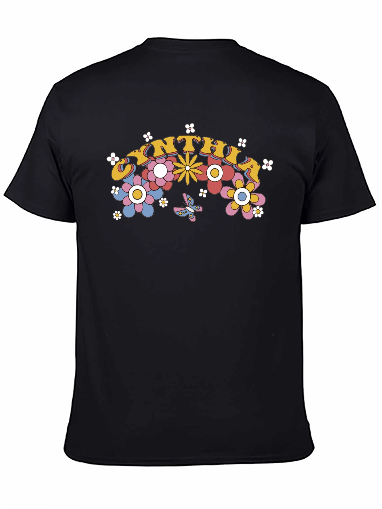 Cynthia Floral Graphic T-Shirt Retro Style