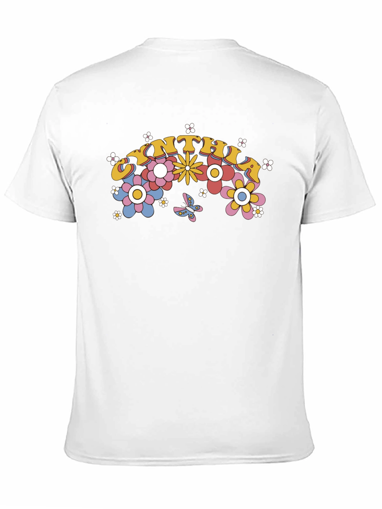 Cynthia Floral Graphic T-Shirt Retro Style