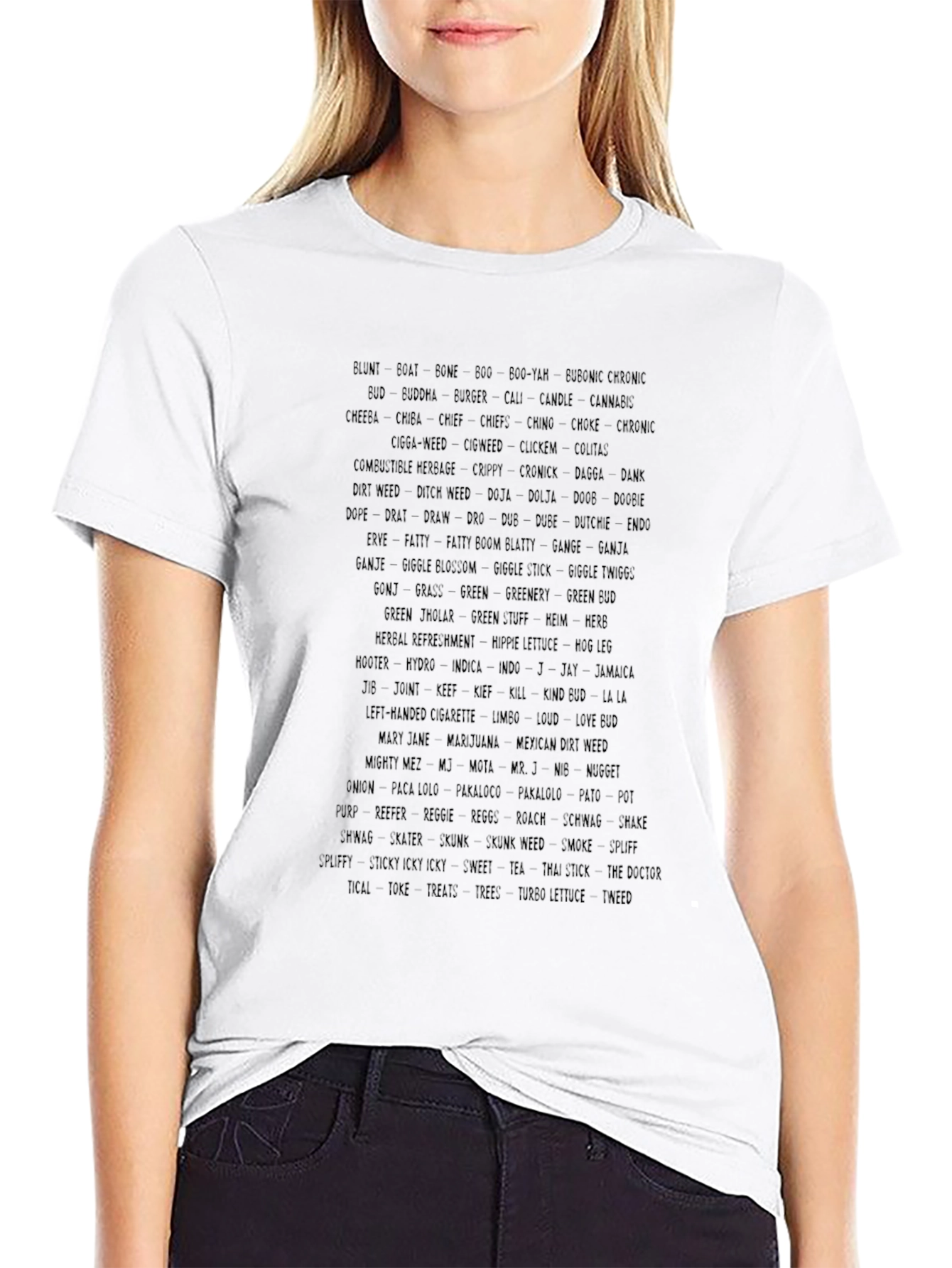 Text Graphic Black T-Shirt