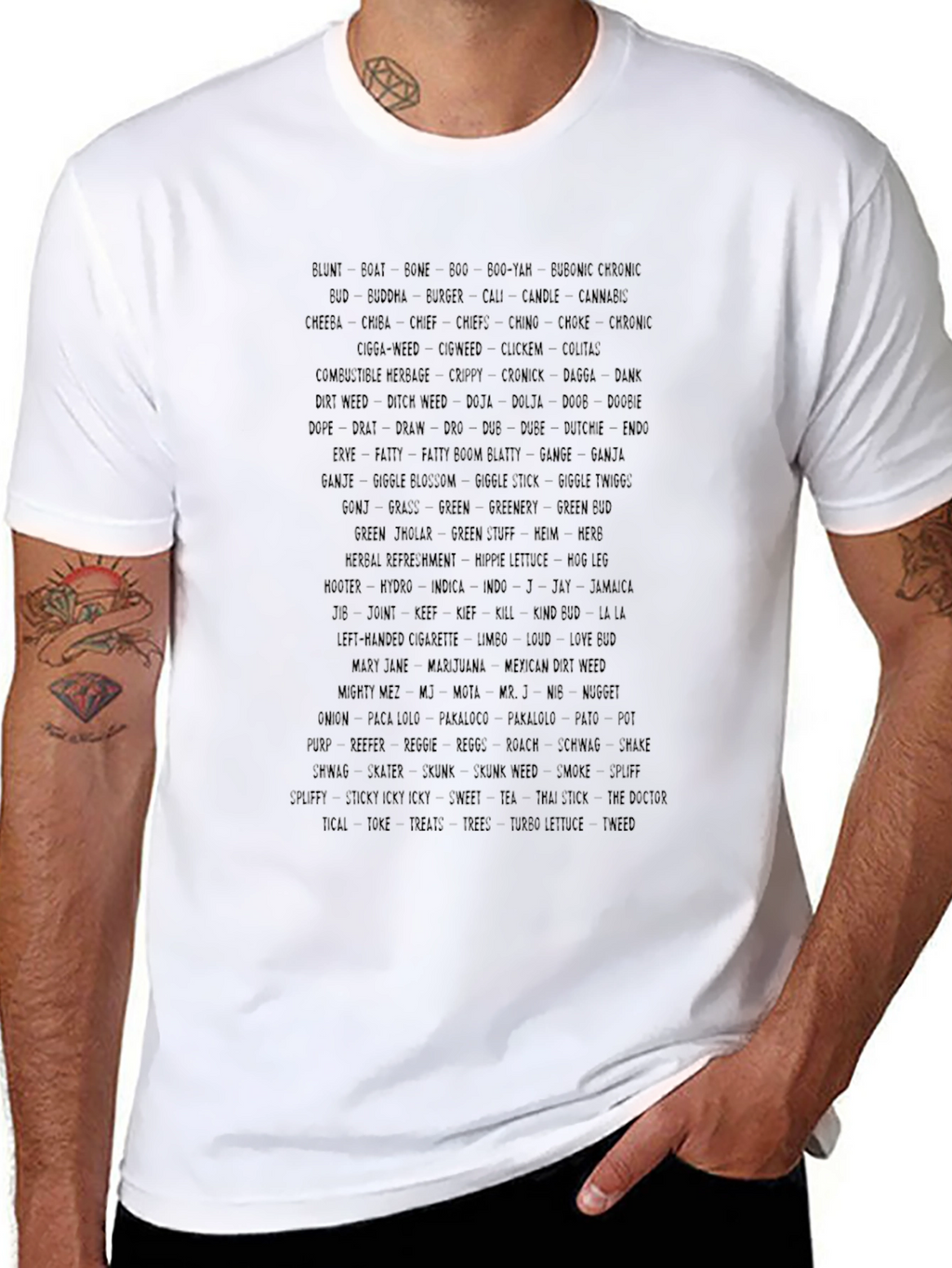 Text Graphic Black T-Shirt
