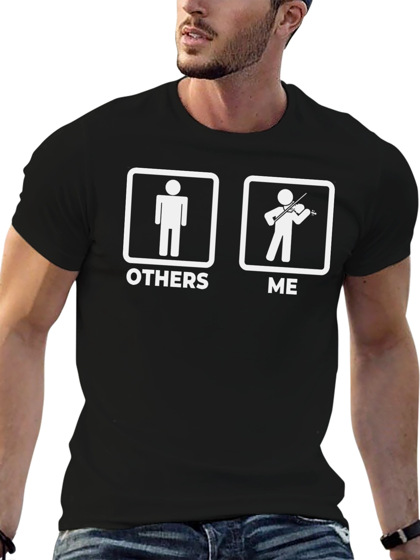 Funny Violinist T-Shirt - Others vs Me