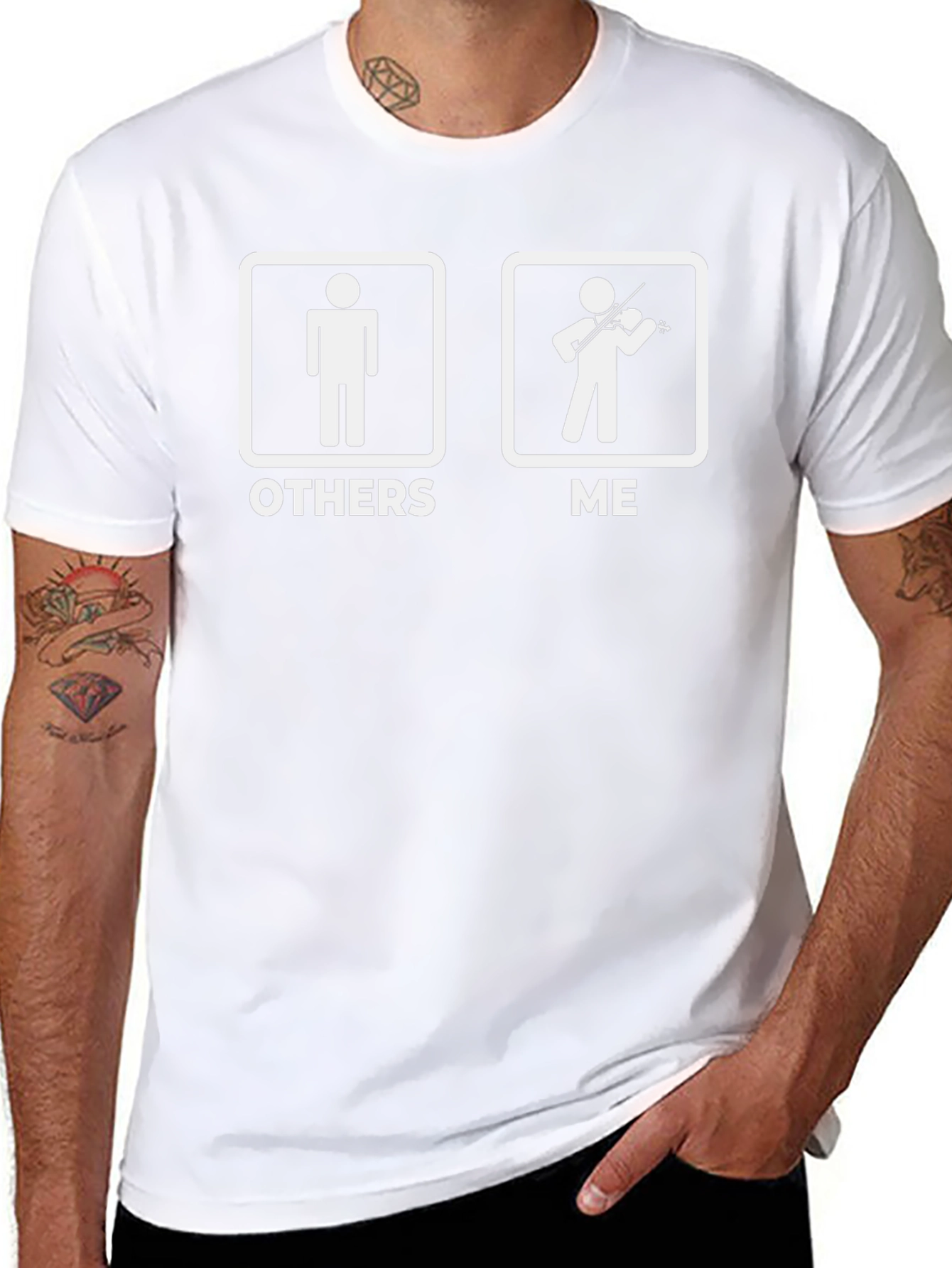 Funny Violinist T-Shirt - Others vs Me