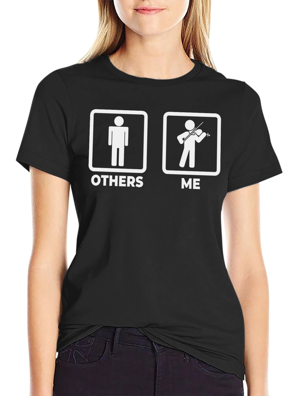 Funny Violinist T-Shirt - Others vs Me