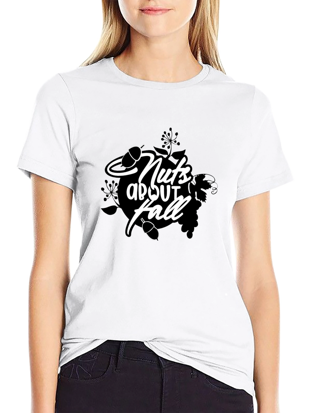 Nuts About Fall T-Shirt - Black