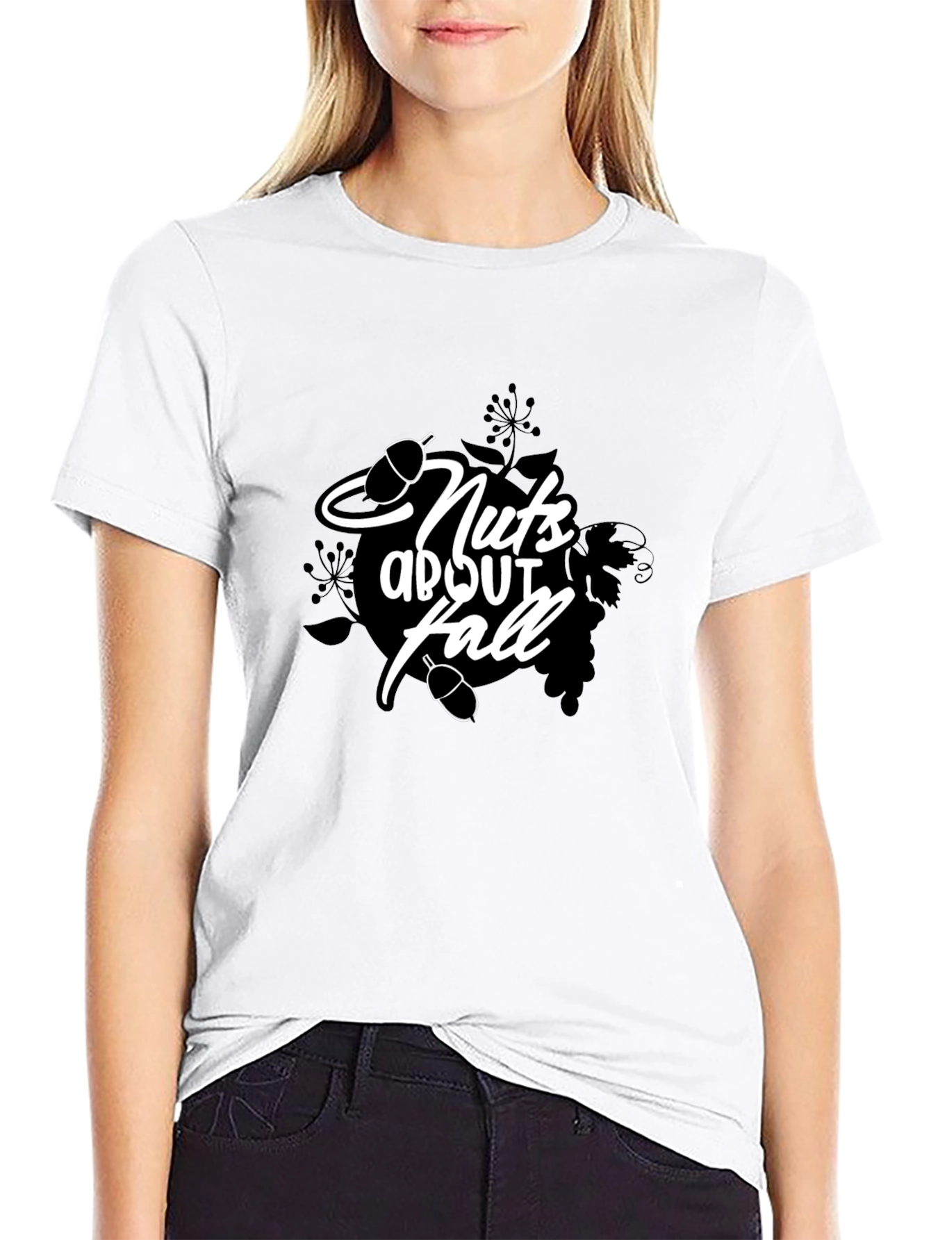 Nuts About Fall T-Shirt - Black