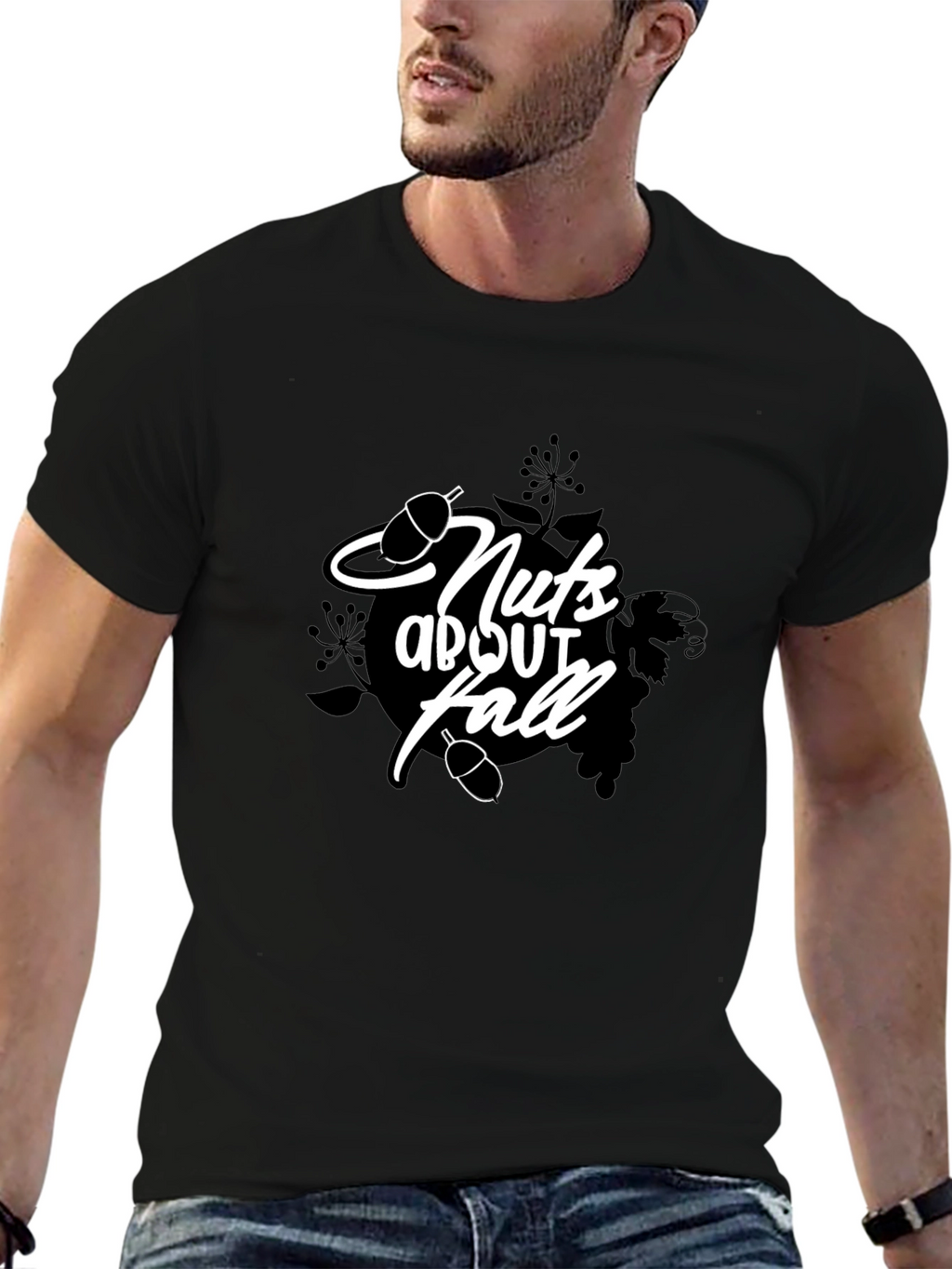 Nuts About Fall T-Shirt - Black