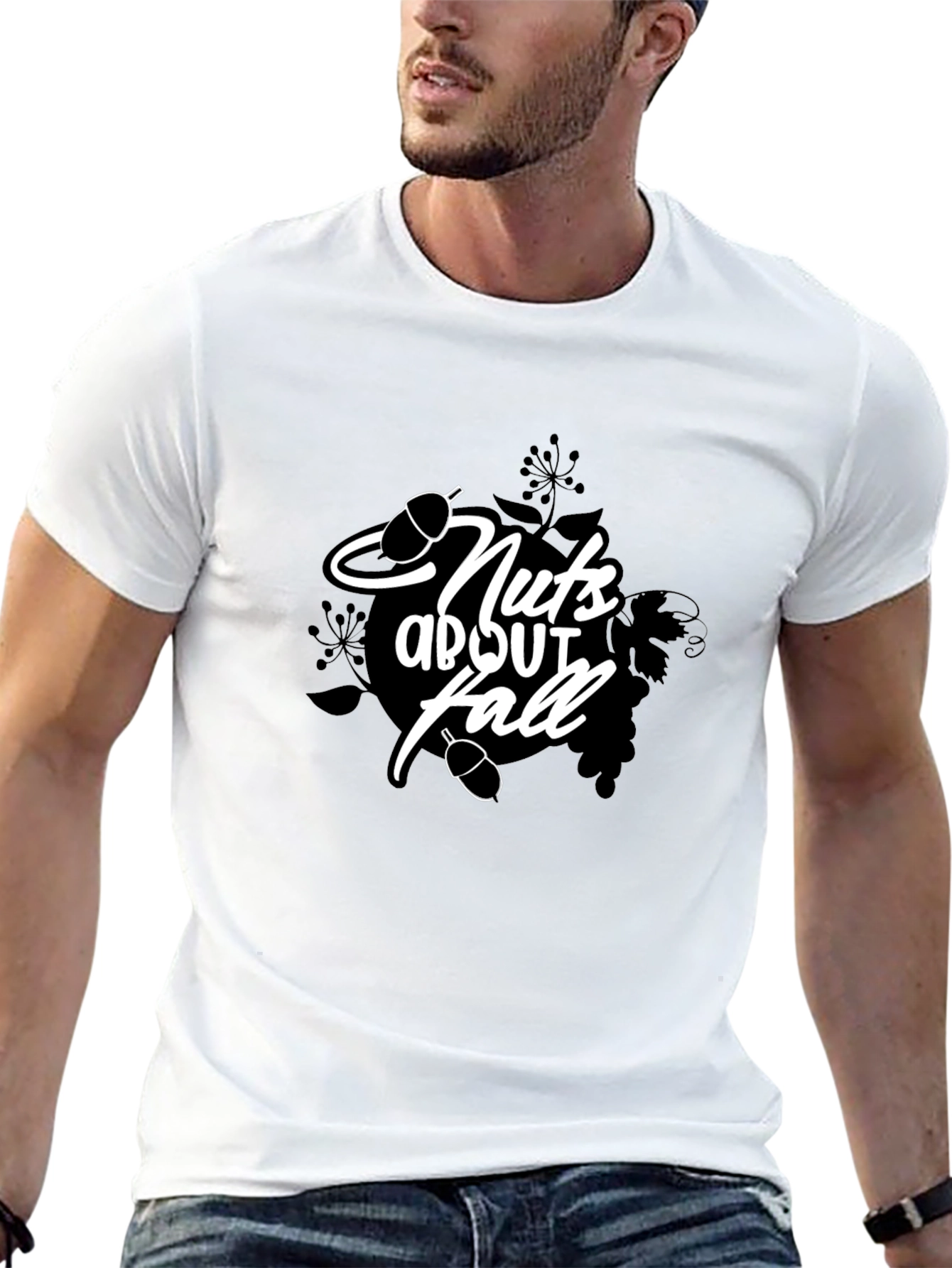 Nuts About Fall T-Shirt - Black