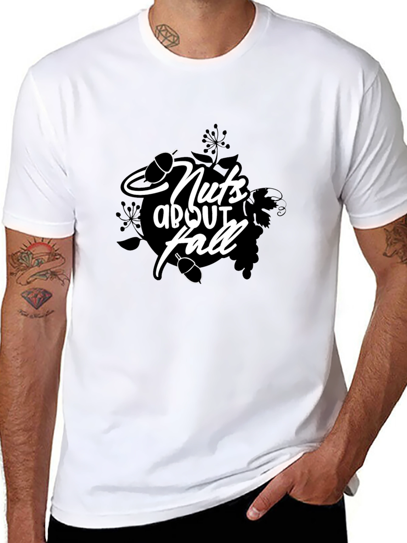 Nuts About Fall T-Shirt - Black