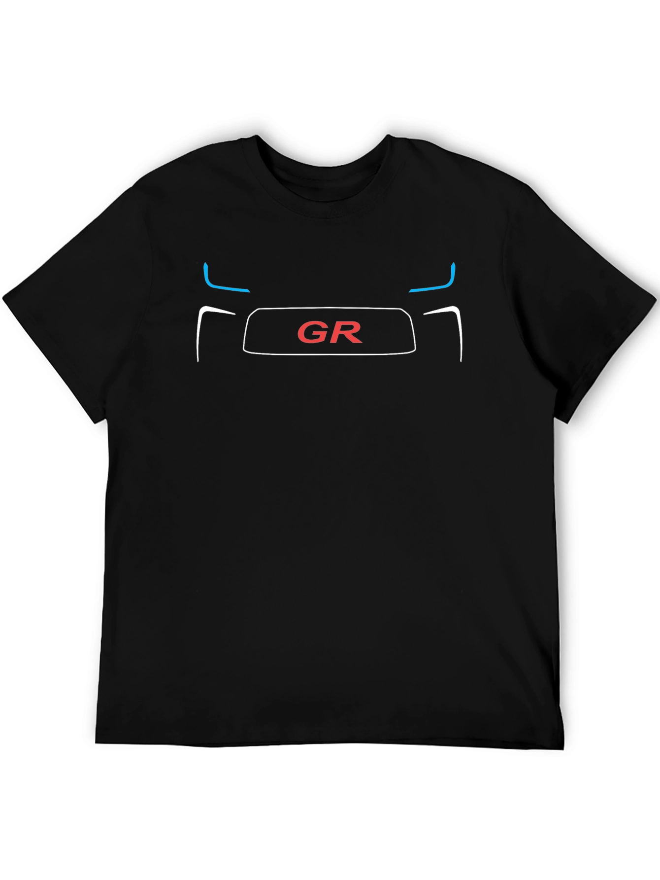 GR Car Graphic Tee - Black Cotton T-Shirt