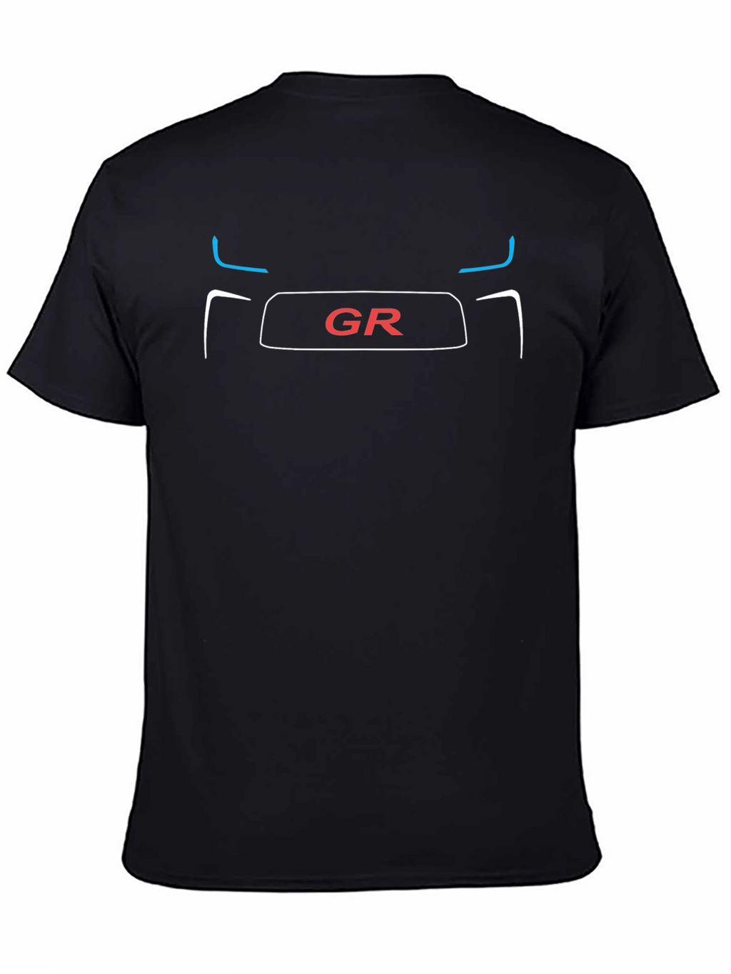 GR Car Graphic Tee - Black Cotton T-Shirt